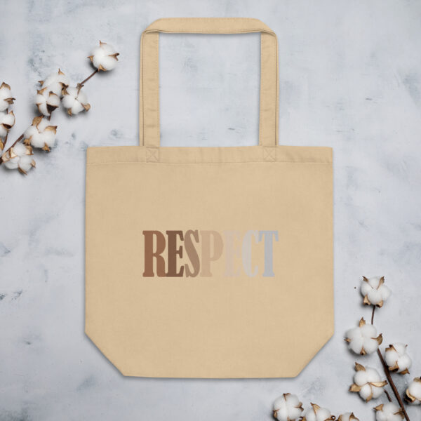 Respect – Simple Text Design Eco Tote Bag Oyster