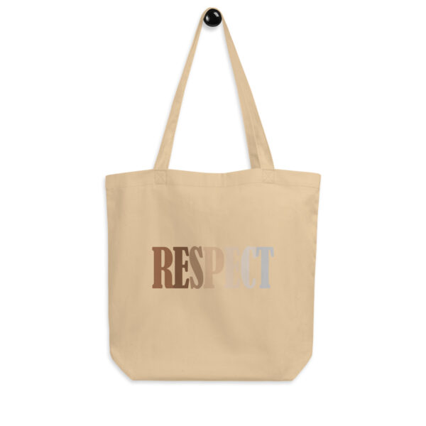 Respect – Simple Text Design Eco Tote Bag Oyster