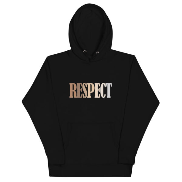 Respect Design Unisex Hoodie - Black