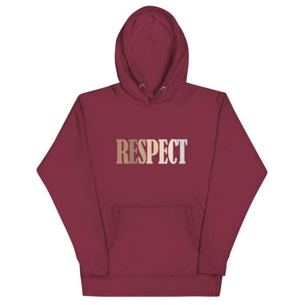 Respect Design Unisex Hoodie - Maroon