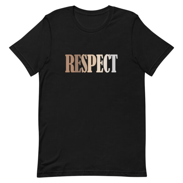 Respect Anti-Racist Unisex t-shirt - Black