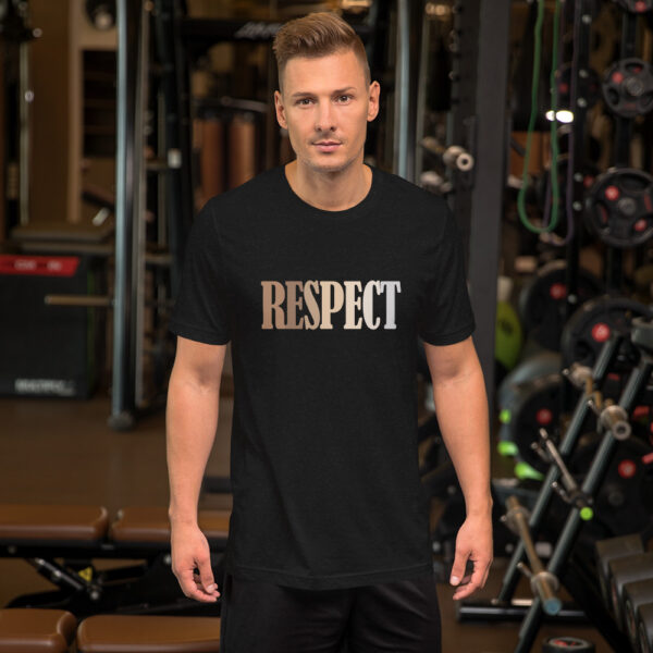 Respect Anti-Racist Men t-shirt Mockup Black