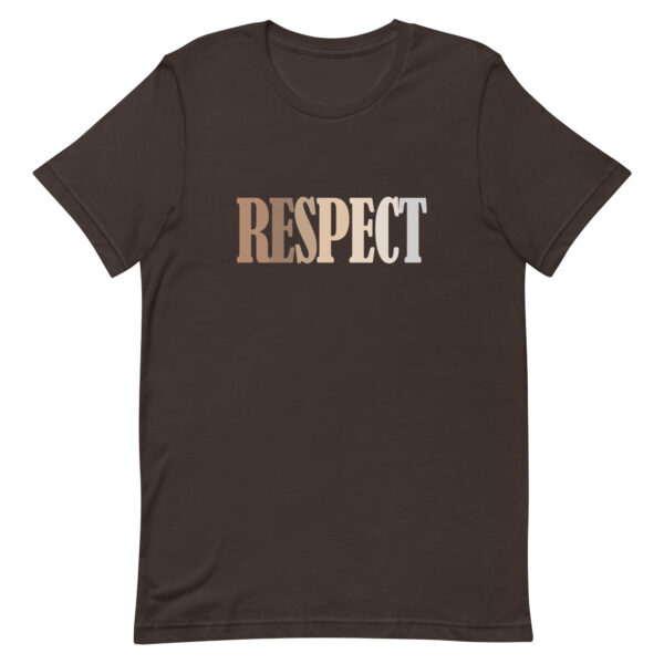 Respect Anti-Racist Unisex t-shirt - Brown