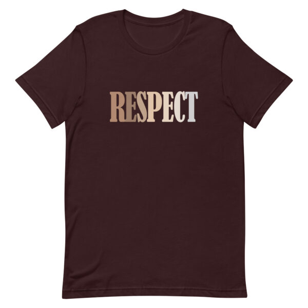 Respect Anti-Racist Unisex t-shirt - Oxblood Black