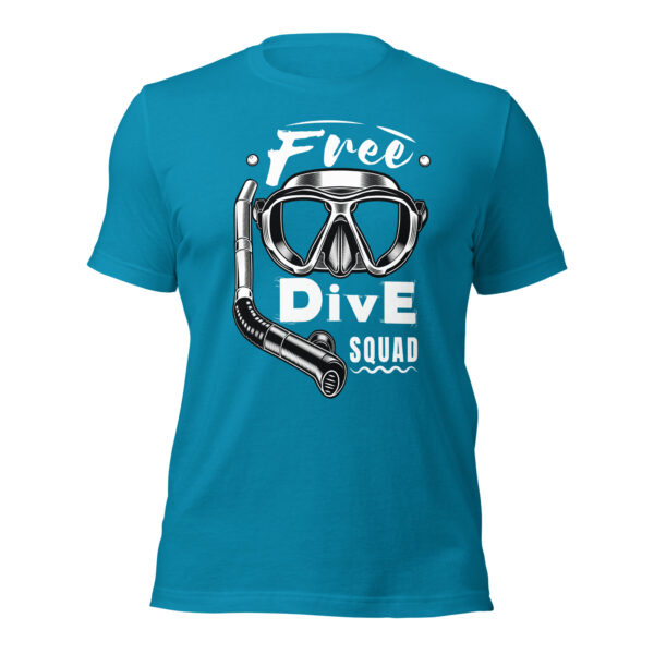 Free Dive Squad Vintage Classic T-Shirt - Aqua