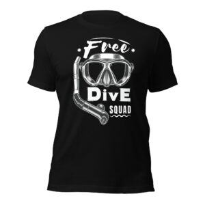 Free Dive Squad Vintage Classic T-Shirt - Black