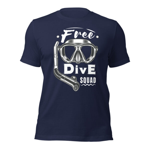 Free Dive Squad Vintage Classic T-Shirt - Navy