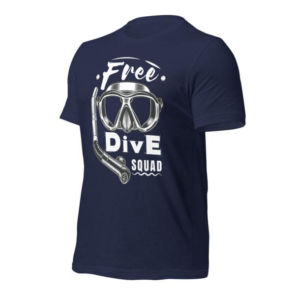 Free Dive Squad Vintage Classic T-Shirt - Navy Left