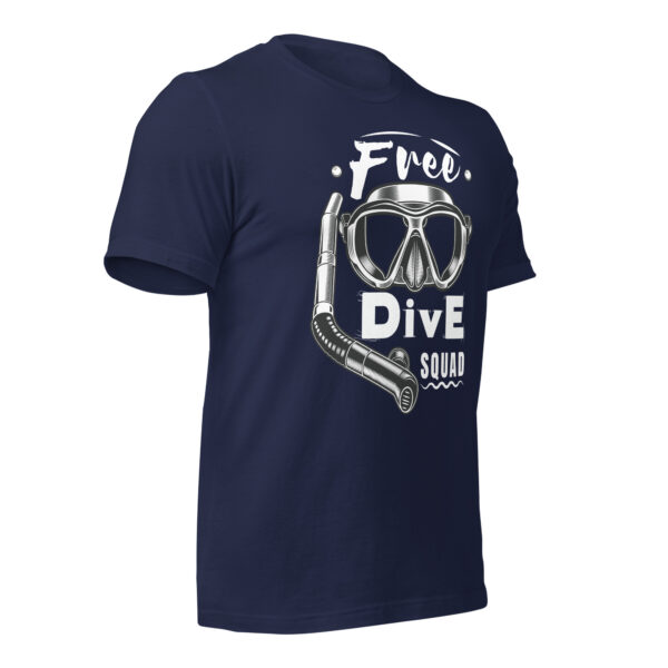 Free Dive Squad Vintage Classic T-Shirt - Navy Right